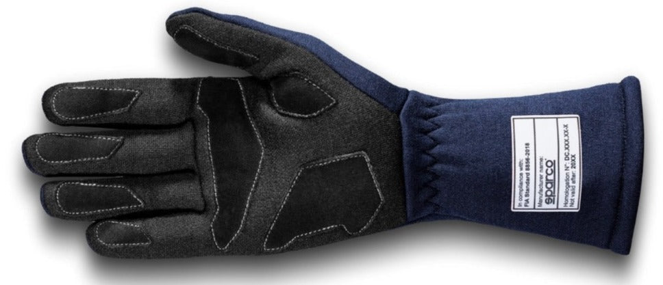 Sparco Land Classic Nomex Blue Gloves Palm Image
