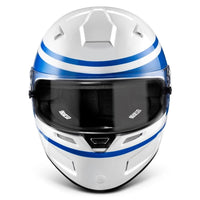 Thumbnail for The Sparco Air Pro RF-5W in white with blue stripes at the best price and best service.