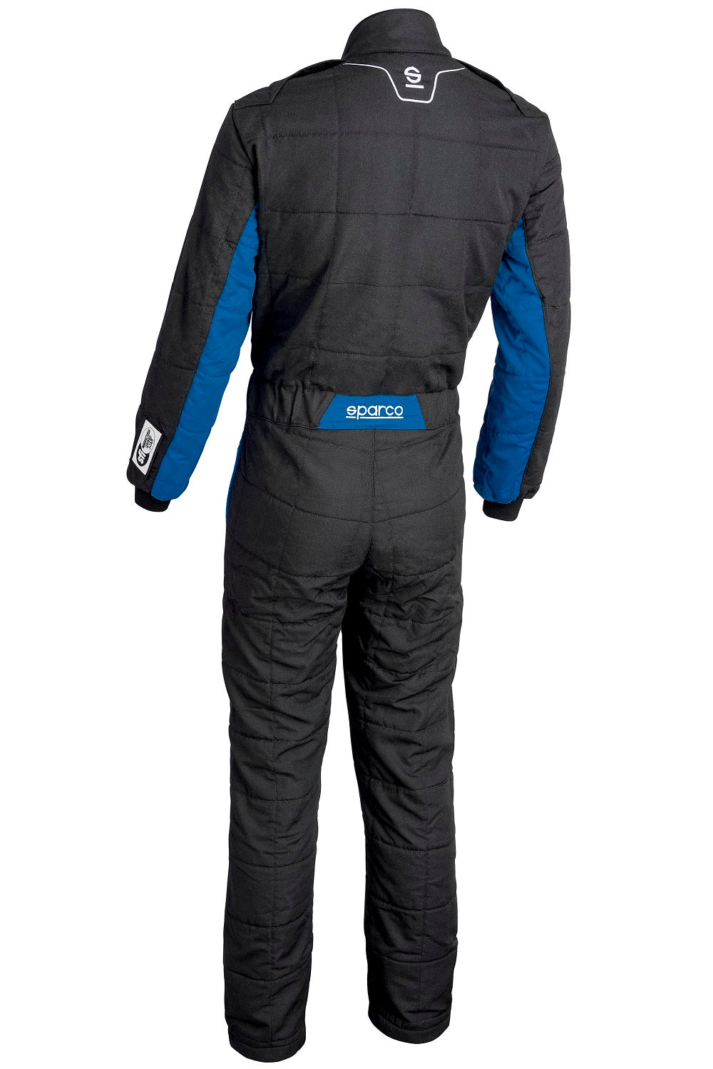 Sparco Conquest 3.0 Race Suit Black / Blue Rear Image