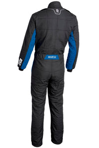 Thumbnail for Sparco Conquest 3.0 Race Suit Black / Blue Rear Image
