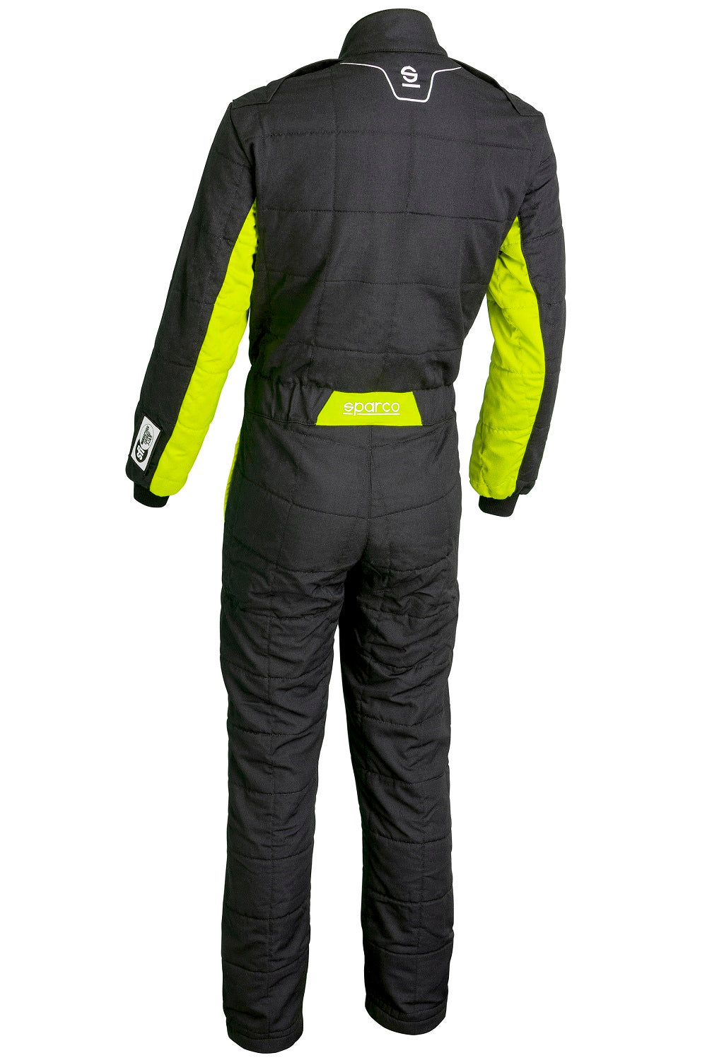 Sparco Conquest 3.0 Race Suit Black / Yellow Rear Image