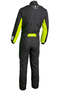 Thumbnail for Sparco Conquest 3.0 Race Suit Black / Yellow Rear Image