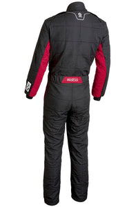 Thumbnail for Sparco Conquest 3.0 Race Suit Black / Red Rear Image