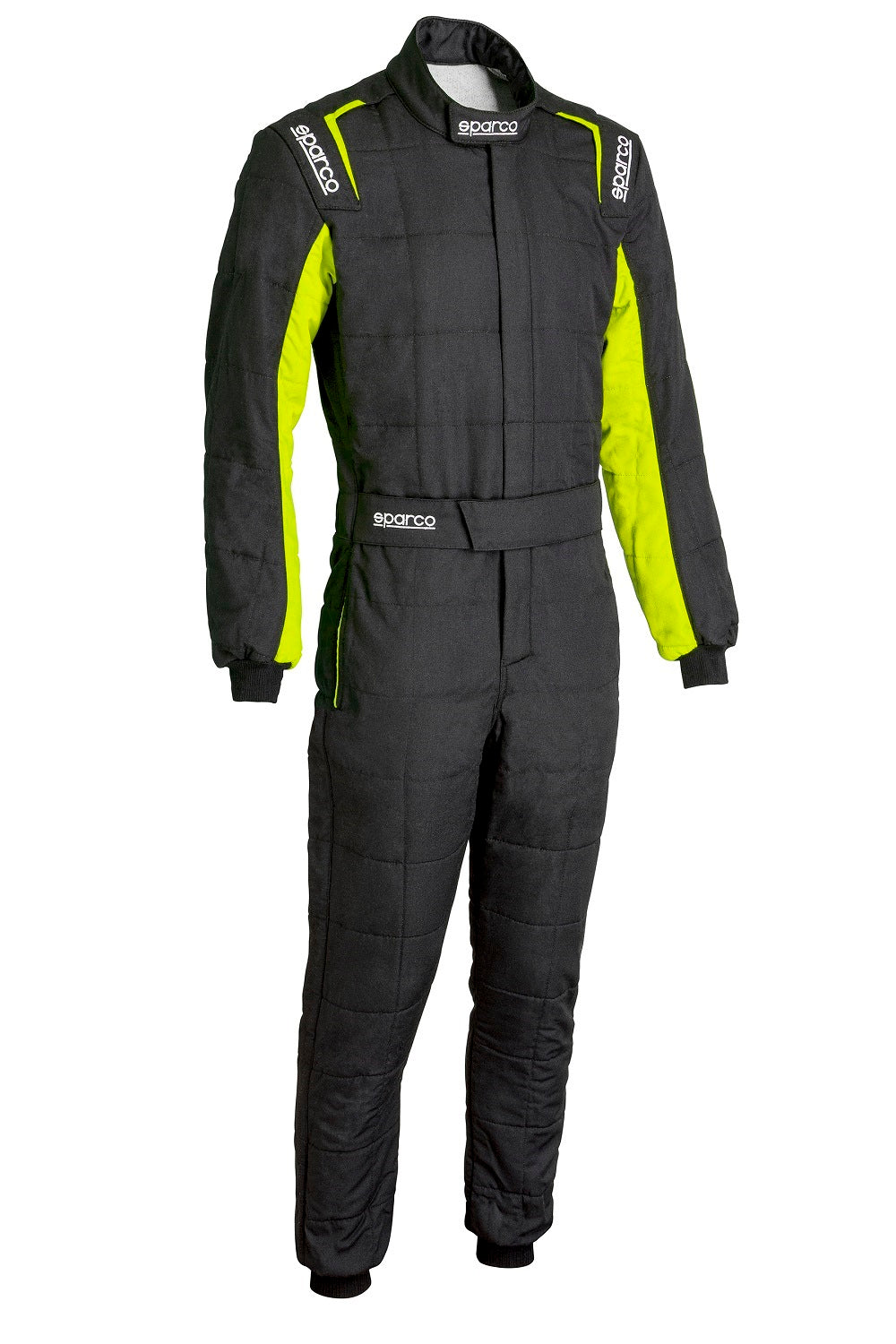 Sparco Conquest 3.0 Race Suit Black / Yellow Front Image