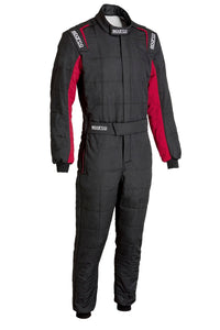 Thumbnail for Sparco Conquest 3.0 Race Suit Black / Red Front Image