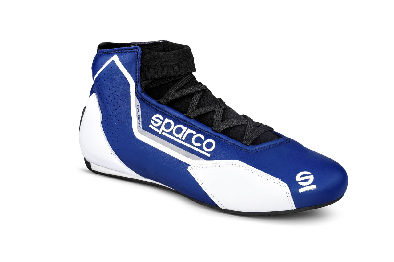 Sparco X-Light Racing Shoes Black / White ImageSparco X-Light Racing Shoes blue / White Profile Image