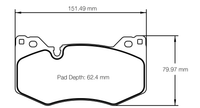 Thumbnail for Pagid Racing Brake Pads No. 8278