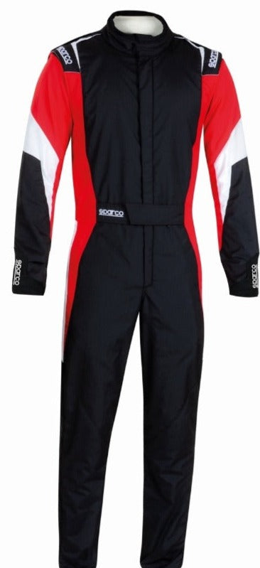 Sparco-Competition-Race-Suit-Black/Red-Front-Image