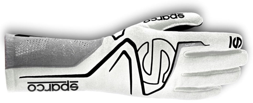 Sparco-Lap-Nomex-Gloves-White / Black-image