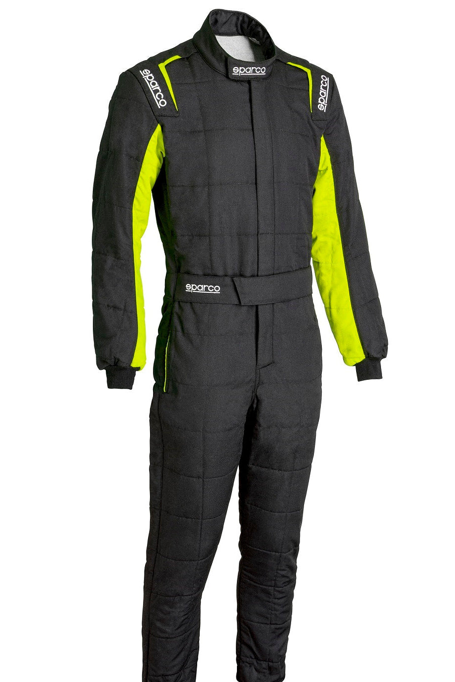 Sparco Conquest 3.0 Race Suit Black / Yellow Front Image