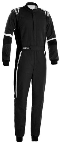 Thumbnail for Sparco X-Light Race Suit  Black / White  Front Image
