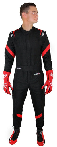 Thumbnail for Sparco Eagle LT Race suit Black Will Ringwelski  Front Image
