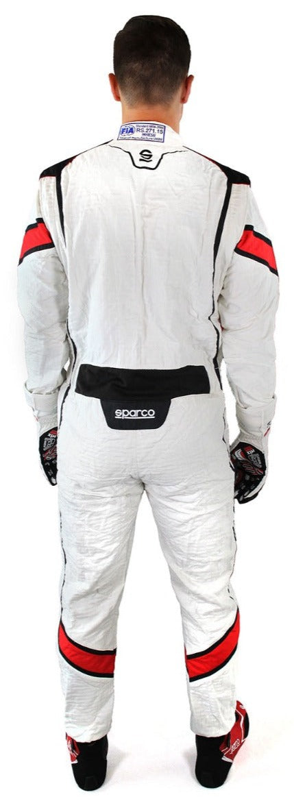 Sparco Eagle LT Race suit White Back Will Ringwelski Image