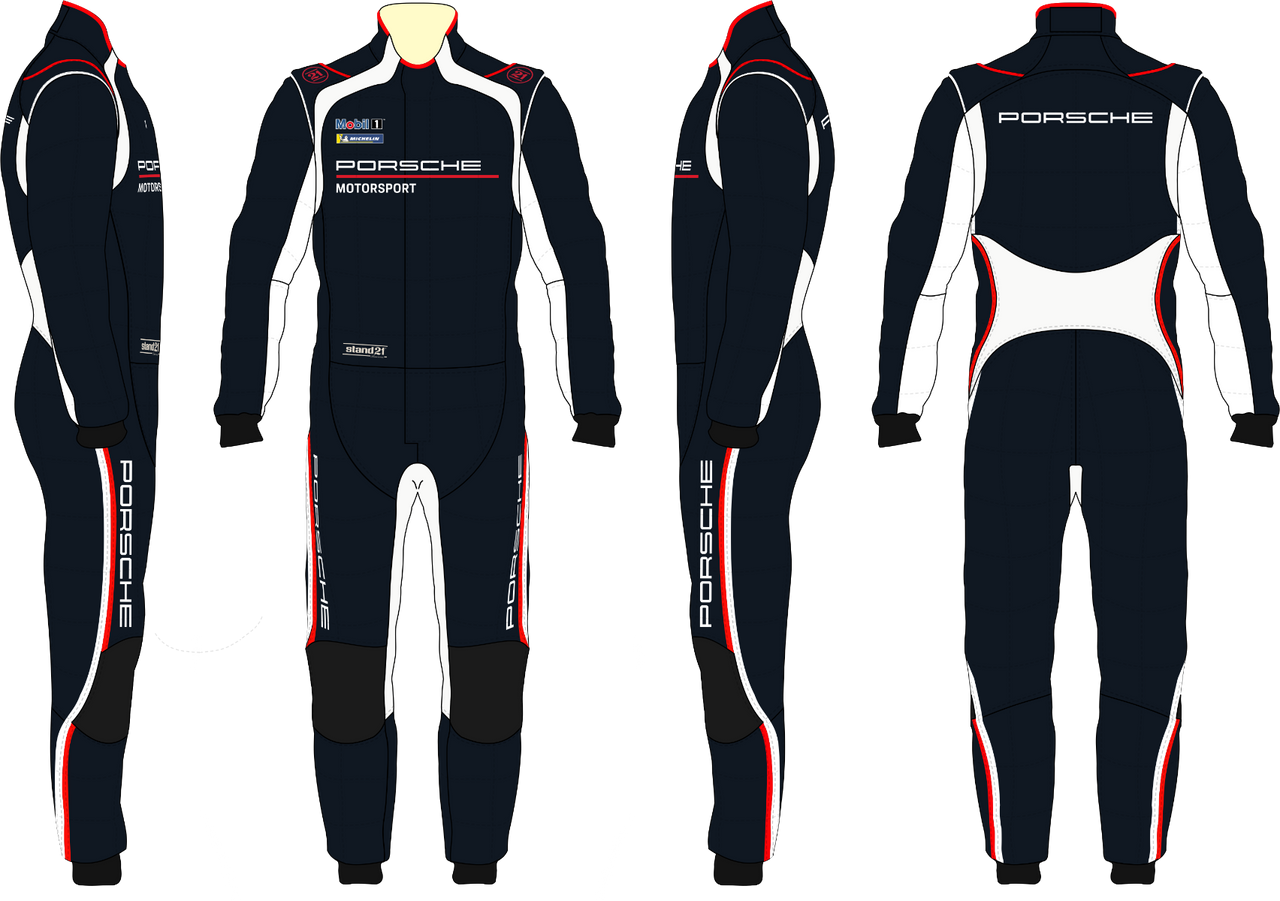 Stand21 Porsche Motorsport La Couture Race Suit Black Image