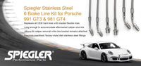 Thumbnail for Spiegler Stainless Brake Lines - Porsche Front and Rear Complete 6 Line Kit