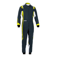 Thumbnail for sparco_thunder_kart_racing_suit_competition_motorsport_black_yellow_FRONT-IMAGE