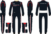 Thumbnail for Stand21 Porsche Motorsport ST121 Race Suit Black Colorway Image