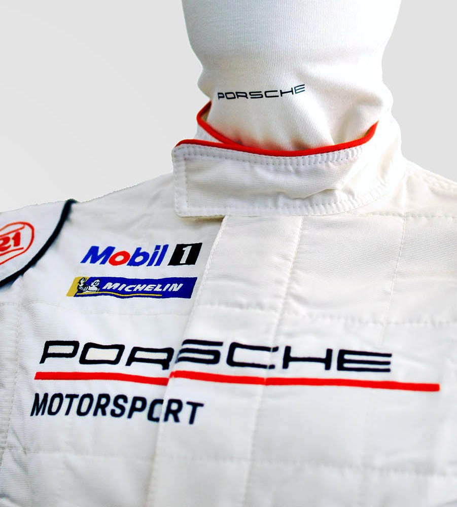 Stand21 Porsche Motorsport ST121 Race Suit Logo Closeup Image